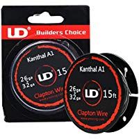 UD Youde&nbsp;&ndash;&nbsp;Carrete de alambre kanthal A1, Clapton 26&nbsp;+ 32&nbsp;AWG,&nbsp;5&nbsp;M