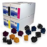 Refresh Cartridges Remanufacturado Tinta S&oacute;lida Repuesto Cartucho para Xerox 108R00608/108R00605/108R00606/108R00607 (Multicolor)
