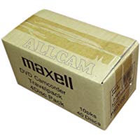 Maxell - mini discos grabables DVD-R en funda delgada (40 discos de 8cm DVD-R) para c&aacute;maras de v&iacute;deo DVD o almacenamiento de datos generales