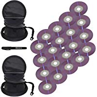 20 minidiscos DVD-R de 8 cm en blanco con 2 estuches de almacenamiento + bol&iacute;grafo (c&oacute;digo de medios TDK TTG01), ideal para minivideoc&aacute;maras DVD