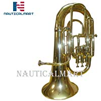 Oswal BB/F 4&nbsp;V&aacute;lvula soporte de lat&oacute;n acabado Bombardino con funda r&iacute;gida + M/P