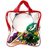 StillCool Juguetes de Instrumentos Musicales para Ni&ntilde;os 16 piezas Conjunto de percusi&oacute;n de madera con bolsa de almacenamiento Rhythm & Music Juguetes de educaci&oacute;n preescolar