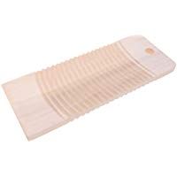 TOPBATHY tabla de fregar hecha a mano de madera de lavado tabla de fregar duradera de madera maciza para lavado de manos en el hogar - 40 * 16 cm (proceso de carbonizaci&oacute;n)