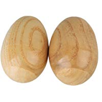 BQLZR Musical instrumentos de percusi&oacute;n de madera Maracas (ritmo sonajero para Ni&ntilde;os Pack de 2