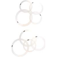 2x Anillos de Control de Tono de Tambor Drum Muffler Amortiguaci&oacute;n para Principiantes Producci&oacute;n Instrumentos Musicales