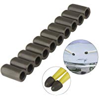 Kalaok 10 unids baquetas silenciosas baquetas mute stick mazo protectores cubiertas Material de silicona tambor set accesorios