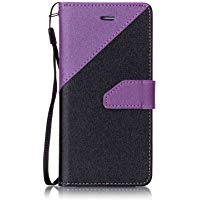 Funda de piel sint&eacute;tica tipo libro de Flymaff, para iPhone 6 y 6S, incluye protector de pantalla de cristal templado, cierre magn&eacute;tico