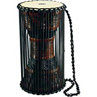 Meinl Percussion ATD-L - Timbal africano (tama&ntilde;o grande, 20,32 cm), color marr&oacute;n y negro