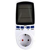 KNOSSOS KWE-PMB01 Plug Socket Digital Voltage Wattmeter Electricity Analyzer Monitor - White