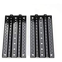 KNOSSOS 2Pcs Metal Sand Ladder Recovery Board for 1/10 RC Rock Crawler Axial Traxxas - Black