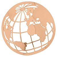 MY iMenso 33-0728 tierra/cubierta del mundo Insignie plata chapado en oro rosa 33 mm