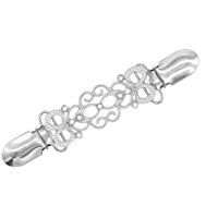 FENICAL C&aacute;rdigan Cuello Clip Broches Su&eacute;ter Chal Clips Crystal Charm Broche Clip Collar Pato-Boca Broches para Hombres Mujeres