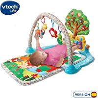 VTech- Mantita Amigos en el Parque Manta de Juego Y Gimnasio Infantil para Descubrir Canciones, melod&iacute;as y Efectos sonoros del &aacute;rbol, Multicolor (3480-190622)