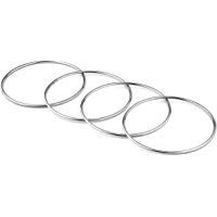 4pcs / Lot Chinese Linking Rings Magic Trick Toy Anillos de Metal Cuatro Anillos en Serie Stage Street Magic Show Classic Magician Trick