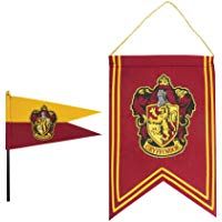 Cinereplicas Harry Potter - Juego de Banderas y Bander&iacute;n - 30 x 43 cm - Oficial