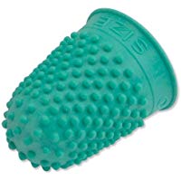 Quality Thimblette Rubber for Note-counting Page-turning Size 0 Small Green Ref 265478 [Pack of 10]
