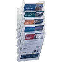 Durable 8586/19 - Set de cajas archivadoras/revisteros de pared A4 XL (5 compartimentos), color transparente