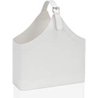Andrea House AX62329 - Revistero Ef. Piel Bl. 40X17X45Cm