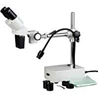 AmScope SE400Z 10X-20X Microscopio Binocular Brazo Boom Stereo Plus Luz