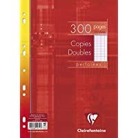 Clairefontaine A4&nbsp;Seyes Rayado con perforaci&oacute;n doble hoja&nbsp;&ndash;&nbsp;color blanco (unidades de 150&nbsp;hojas)