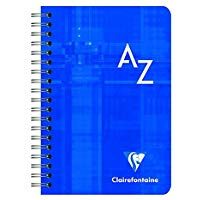 Clairefontaine Metric - Libreta con espiral con ordenaci&oacute;n alfab&eacute;tica (9.5 x 14 cm, 2 unidades), colores diversos