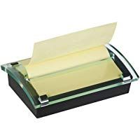 Post-It C-2015 - Dispensador de notas, dise&ntilde;o dual, con 1 paquete de notas, color negro/ transparente