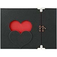 Cobee Cuaderno de Anilla Libreta de &Aacute;lbum Cl&aacute;sico con Forma de Coraz&oacute;n Tapa Dura 31 Hojas Desmontables