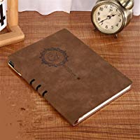 Cuaderno de cuero - Hermoso cuaderno de encuadernaci&oacute;n de cuero hecho a mano Cuaderno de negocios de piel suave de piel de oveja A5 Logotipo personalizable Espesar 16 * 21cm