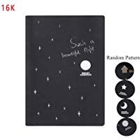 Bloc de notas de papel negro para dibujo, cuaderno de dibujo, cuaderno de dibujo 16K