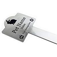 Origin Placa Conmemorativa Personalizada para Conejos y Mascotas, para Jard&iacute;n al Aire Libre, Resistente al Agua