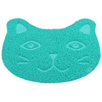 Fansi 1 PC Lindo Dibujos Animados Gato Cara Alfombrillas PVC Gato Arena Alfombrillas Mascotas Mascotas Suministros Sala de Estar Dormitorio Alfombrillas hogar decoraci&oacute;n