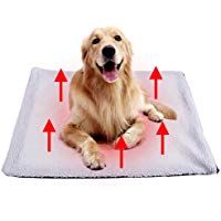 Tolyneil Coj&iacute;n de calefacci&oacute;n para Mascotas Perros Gatos Coj&iacute;n Estera Cama Sin Manta el&eacute;ctrica S&uacute;per Suave Cachorro Gatito Manta Cerrada Capa Reflectante de Calor Size 90x64cm