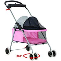 Pink Posh Pet Stroller by BestPet