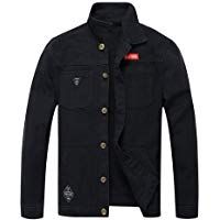 Chaqueta para Hombre,Hombres Oto&ntilde;o Invierno Casual Manga Larga Vuelta-Abajo Mezclilla Camuflaje Cuello Chaqueta Sudaderas Abrigos Outwear
