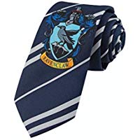 Cinereplicas - Harry Potter - Corbata Ni&ntilde;os - Licencia Oficial - Casa Ravenclaw - Azul y Gris