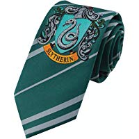 Cinereplicas - Harry Potter - Corbata Ni&ntilde;os - Licencia Oficial - Casa Slytherin - Verde y Gris
