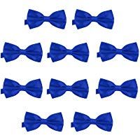 DonDon Set de 10 Pajarita para hombre de 12 x 6 cm ajustable y lista para usar