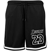 KiarenzaFD - Pantalones Cortos Pantalones Cortos Baloncesto Lebron King James 23&nbsp;Los Angeles All Star Games Hombre