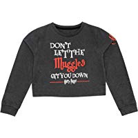 HARRY POTTER Su&eacute;ter de Crop Top de Manga Larga para ni&ntilde;as Muggles