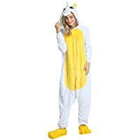 Pijama Unicornio Animal Onesie de Caliente Franela Suave Precioso Unisex Anime Cosplay Ropa Ni&ntilde;os Adulto Altura de 90cm a 180cm