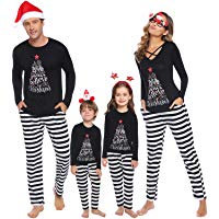 iClosam Pijamas De Navidad Familia Conjunto Pantalon y Top Mujer Hombre Ni&ntilde;os Ni&ntilde;a Camisetas De Manga Larga Sudadera Ch&aacute;ndal Su&eacute;ter
