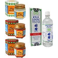 B&aacute;lsamo De Tigre 2x Rojo 30g + B&aacute;lsamo De Tigre Blanco 30g + Kwan Loong Aceite Medicinal 57 ml | Anti Dolor | M&uacute;sculo Articulaci&oacute;n | Tiger Balm