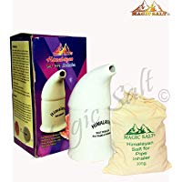 Magic Salt &reg; Sal Inhalador con 100 % puro cristales de sal del Himalaya 300 Grm en Porcelana de alta calidad de la pipa