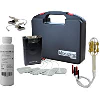 Electroestimulador TENS m&aacute;s, electrodos sonda vaginal oro, pinzas electroestimuladoras y gel de contacto