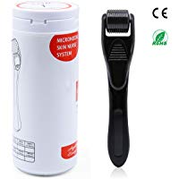 Dermaroller 1,5mm, Rodillo con 540 Micro Agujas de Titanio de Grosor, para el Tratamiento de la Celulitis y las Estr&iacute;as, Cicatrices Profundas y Flacidez de la Piel