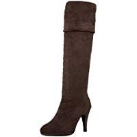 Minetom Mujer Botas De Invierno Botas Hasta La Rodilla Tac&oacute;n Alto Zapatos Calentar Botas De Nieve