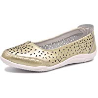 Bailarinas/Mary Jane Merceditas para Mujer, Zapatos Plano Verano para Caminar, Zapatillas de Ballet de Piel Mocasines Transpirables C&oacute;modos Moda Loafers Zapatos de Conducci&oacute;n para Se&ntilde;oras