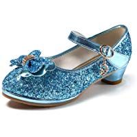 Zapatos de Lentejuelas de Ni&ntilde;a Zapatosde Tac&oacute;n Altode Princesa Zapatos de Fiestade Ni&ntilde;os