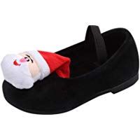 YanHoo Zapatos para ni&ntilde;os Pap&aacute; Noel Infantil oto&ntilde;o e Invierno m&aacute;s Terciopelo Pap&aacute; Noel Zapatos Zapatos Infantil Ni&ntilde;as peque&ntilde;as Navidad Santa Navidad Princesa Calzado Zapatillas Zapatillas