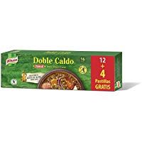 Knorr - Caldo en Pastillas Doble Sabor Cl&aacute;sico Carne sin Gluten ni Conservantes, 24 Pastillas